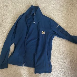 Columbia Notre Dame zip up fleece